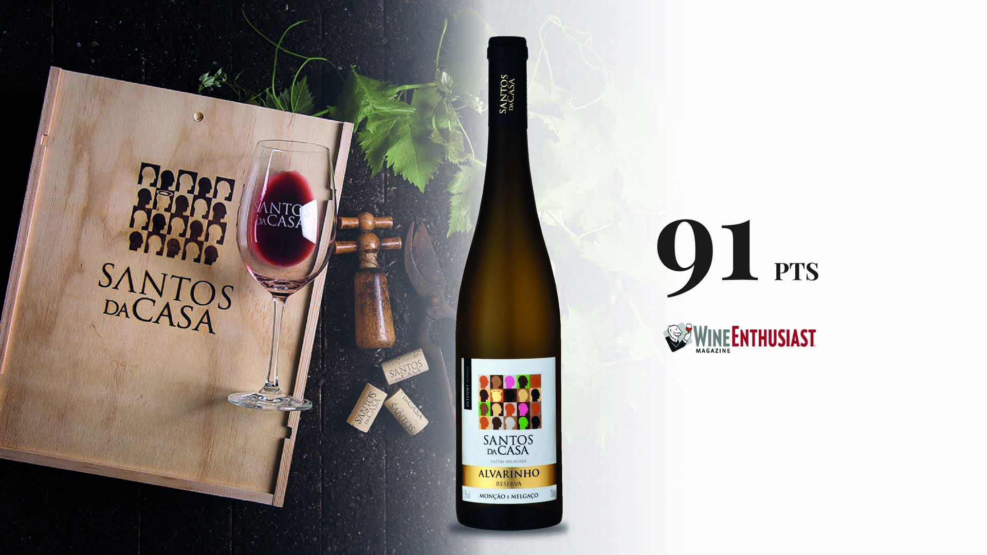 Santos da Casa Alvarinho rated in Wine Enthusiast