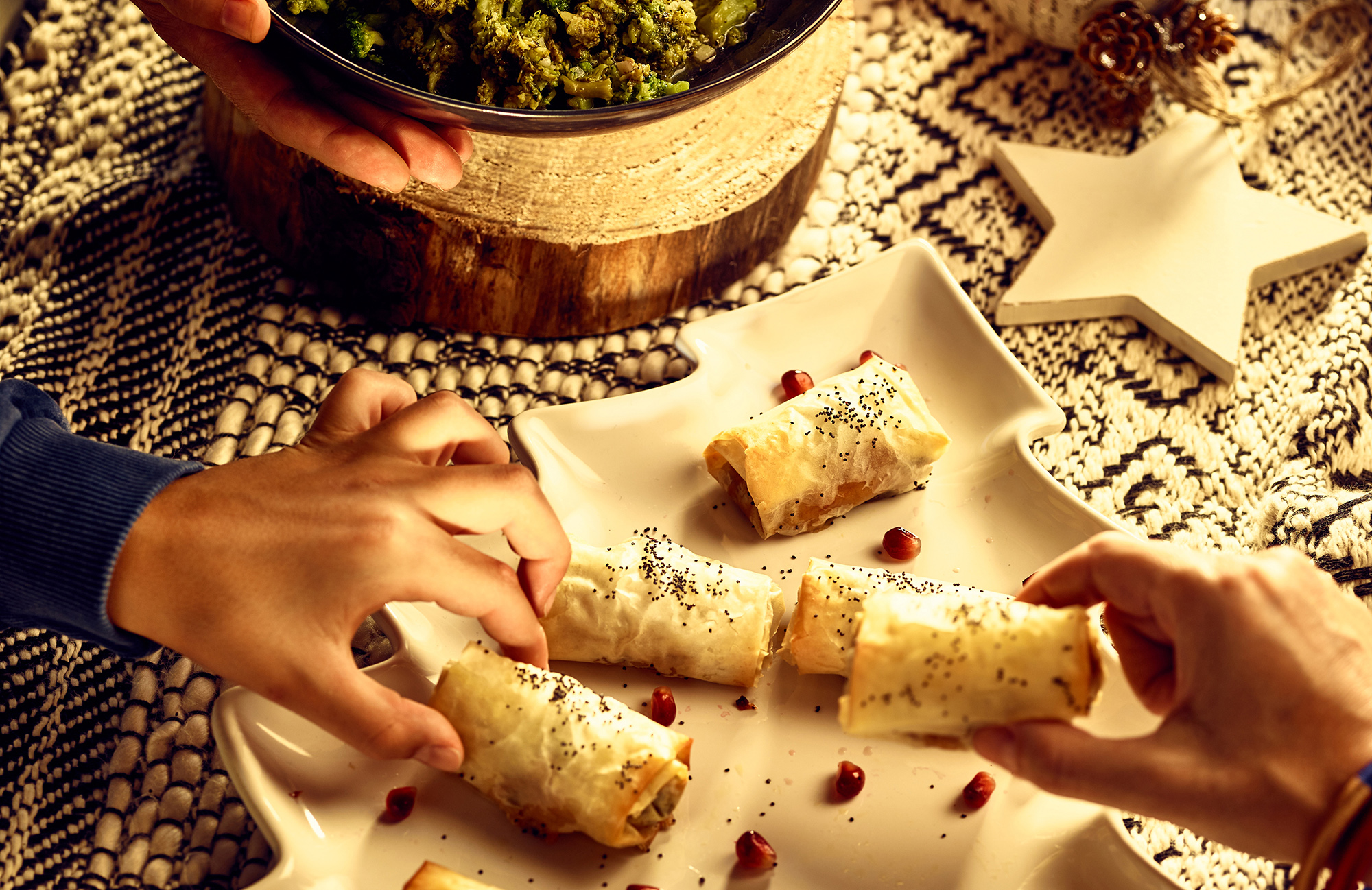 Turkey bread sausage with crushed broccoli - Recipe BCook
